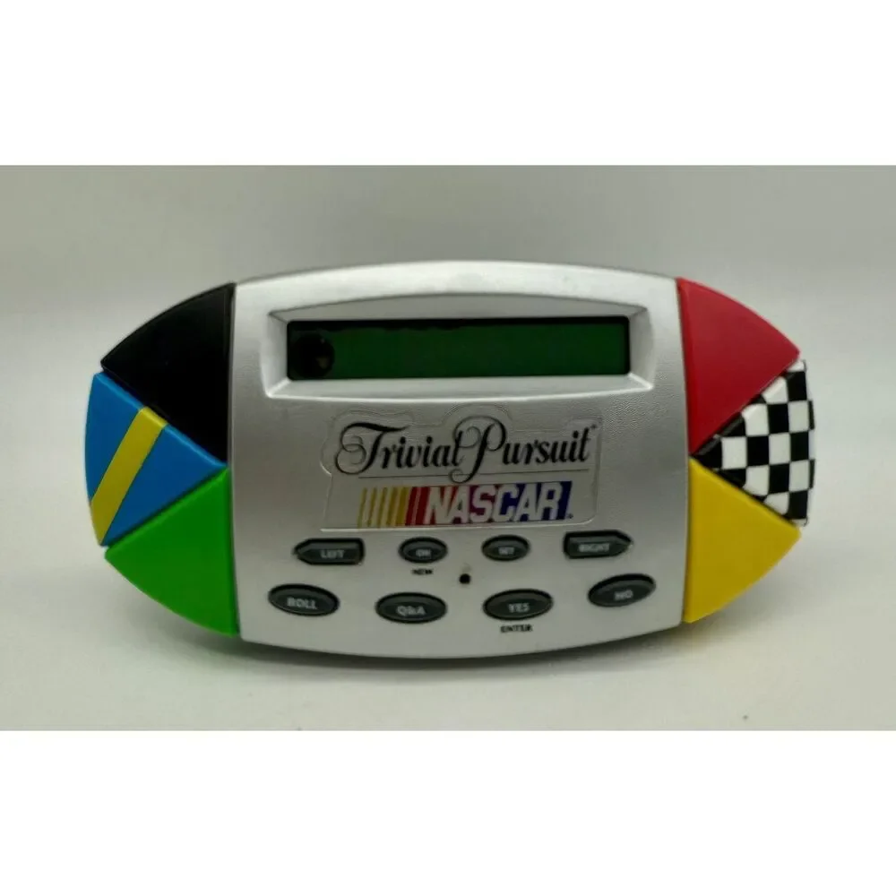 Trivial Pursuit NASCAR Edition Electronic Hand Held Game‎ & Manual Hasbro Tested